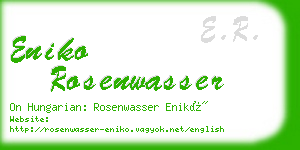 eniko rosenwasser business card